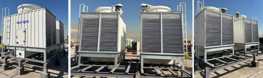 3 دستگاه برج خنک کننده مکعبی 250 تن دماتجهیز