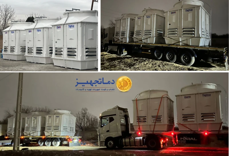 Damatajhiz cubic cooling tower 300 ton (Iraq)
