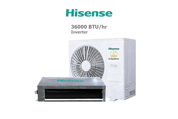 داکت اسپلیت اینورتر حاره‌ای 36000 هایسنس مدل HID-36F4