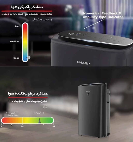 قیمت دستگاه تصفیه هوا شارپ مدل KI-N50SA-H