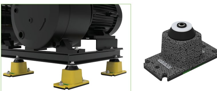 لرزه گیر لاستیکی مهاردار لینکران مدل VRR.350