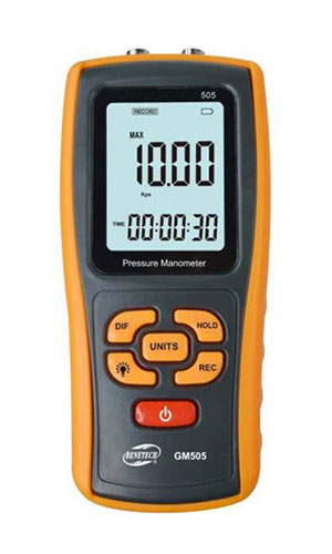 Benetech digital differential pressure gauge GM510