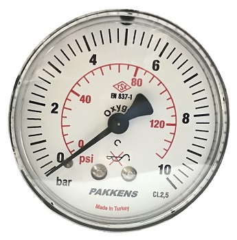 مانومتر پکنز افقی خشک صفحه 6 سانت