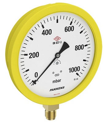 مانومتر میلیبار پکنز عمودی خشک صفحه 16سانت