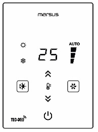 ترموستات فن کویل و داکت اسپلیت مرصوص TEC-350