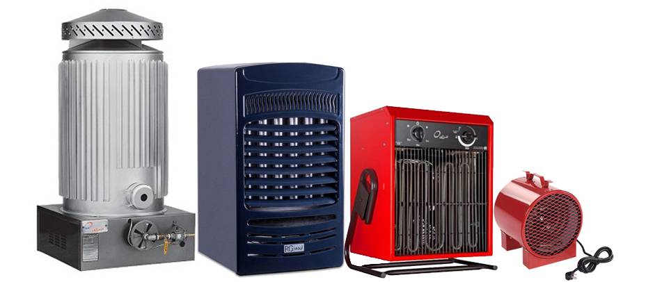 types of heaters