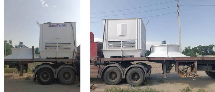 خرید برج خنک کننده مکعبی 250 تن تبرید دماتجهیز