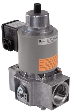 Progressive gas solenoid valve