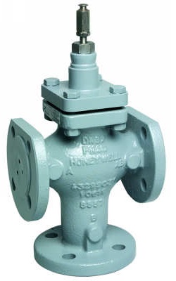 شیر موتوری هانیول سه راهه فلنجی "6