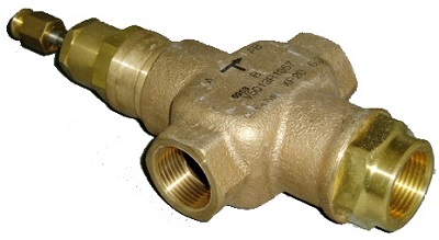 Honeywell three-way brass motorized valve 3/4"