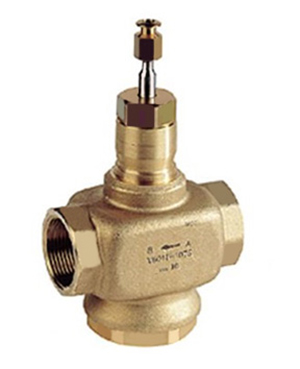 Honeywell brass three-way motor valve 1 1/4