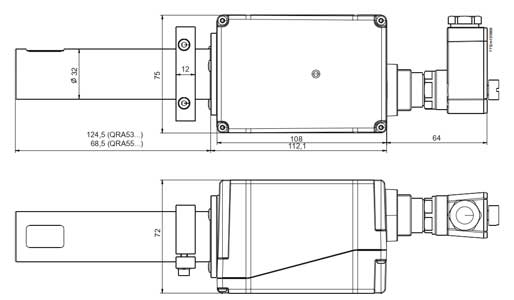 ابعاد فتوسل زیمنس مدل QRA55 E27