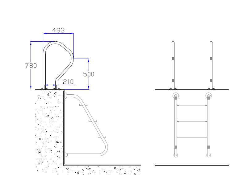 اگزیت هندریل آکوامارین مدل آدور
