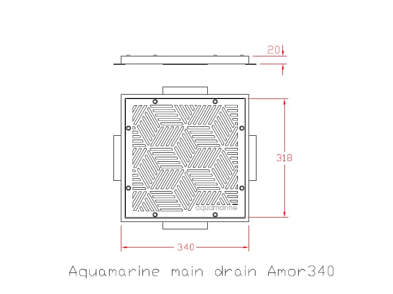کفشور استخر آکوامارین مدل amor