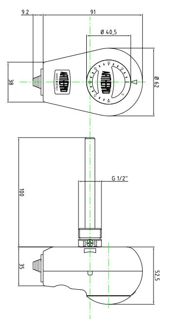 ابعاد ترموستات آرترمو