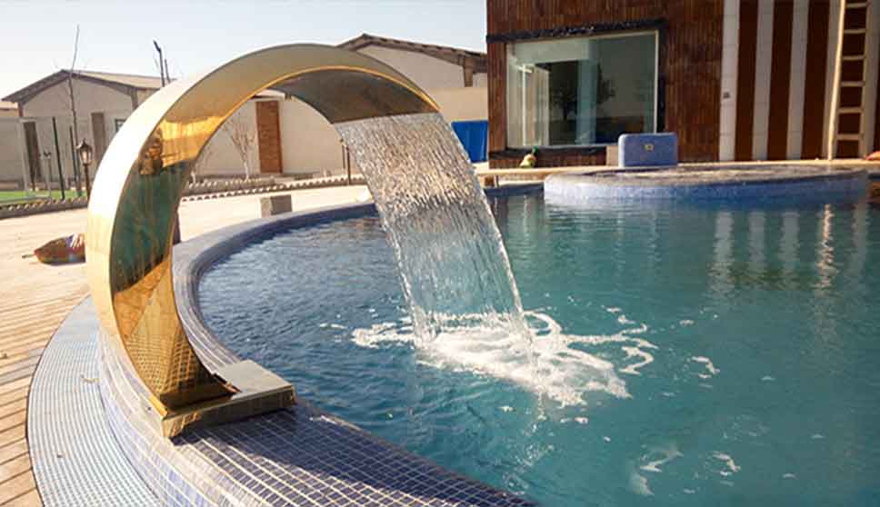 نازل کرتین استخر آرازصنعت مدل قوسی 50*80