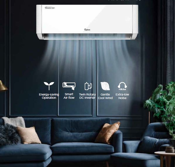 کولر گازی اینورتر 24000 جی پلاس GAC-TV24TP1