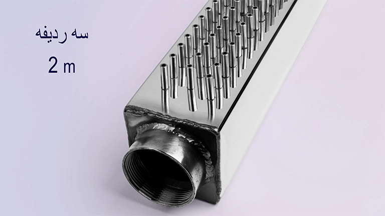 نازل دو متری بارانی با 3 ردیف آبریز