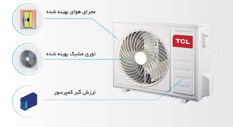 کولر گازی اینورتر تی سی ال مدل TAC-32CHSA/XAD1IT3