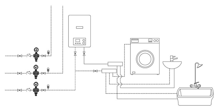 جایگاه شیر فشار شکن بدنه بزرگ فنری cs case