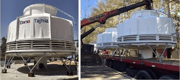 "Other Projects Equipped with Different Types and Capacities of DamaTajhiz Circular Cooling Towers"