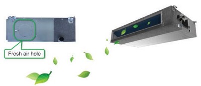 ورودی هوای تازه داکت اسپلیت اینورتر بویمن مدل BTD-36I