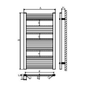 خرید حوله خشک کن ایران رادیاتور 15 لوله TR01