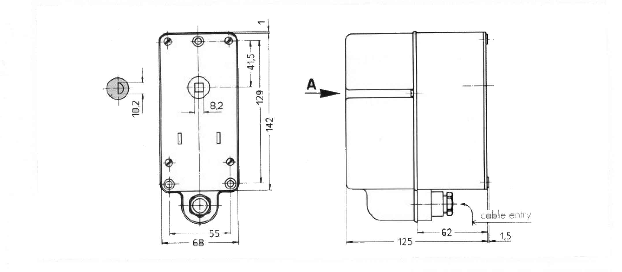 ابعاد موتور دمپر هانیول - کانکترون LKS 210 04