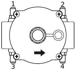 Schematic view of SETAAK Gas gear lever manual valve
