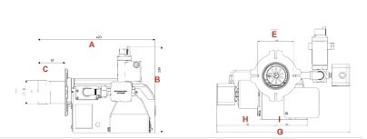 Chauffagekar Gas-fuel Burner CKI