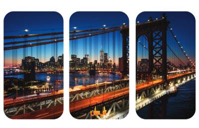 رادیاتور برقی شیشه ای چند تکه تاپ سان مدل D-913 چیدمان 1