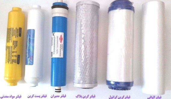 فیلترهای دستگاه تصفیه آب سافت واتر مدل 8 مرحله ای