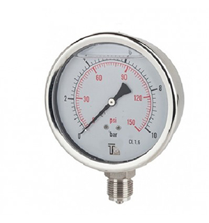 Manometer TG Full Steel Vertical Oil Plate 6 HBL