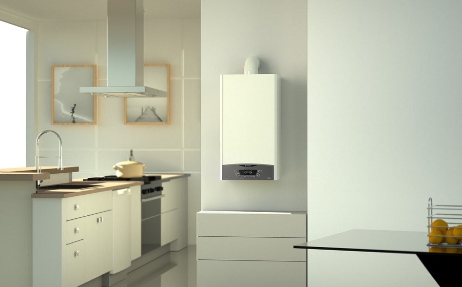 پکیج دیواری در آشپزخانه