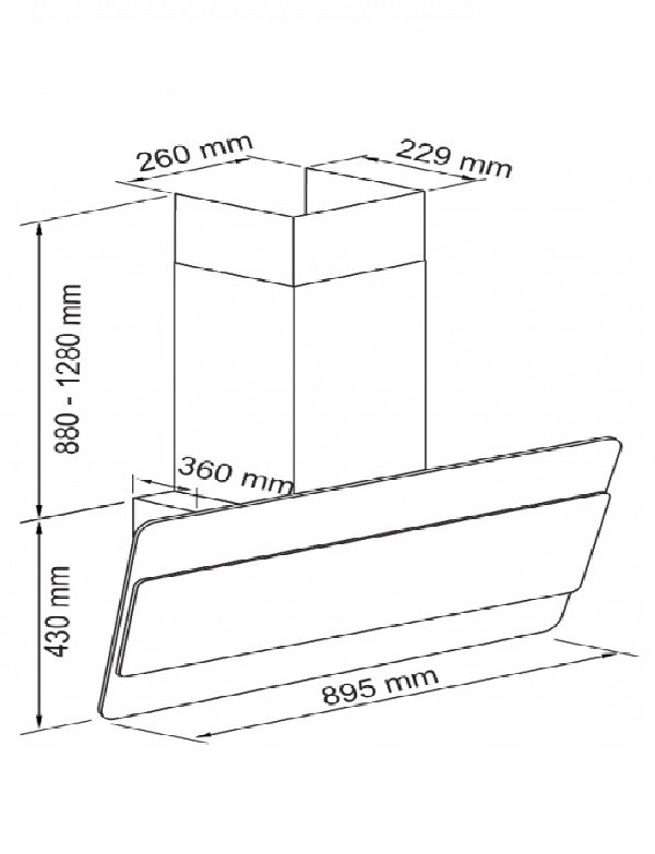 هود آشپزخانه  لتو مدل H37-1
