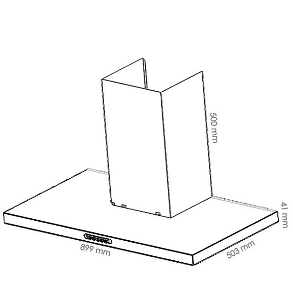 هود آشپزخانه شومینه ای بیمکث مدل 7004-3