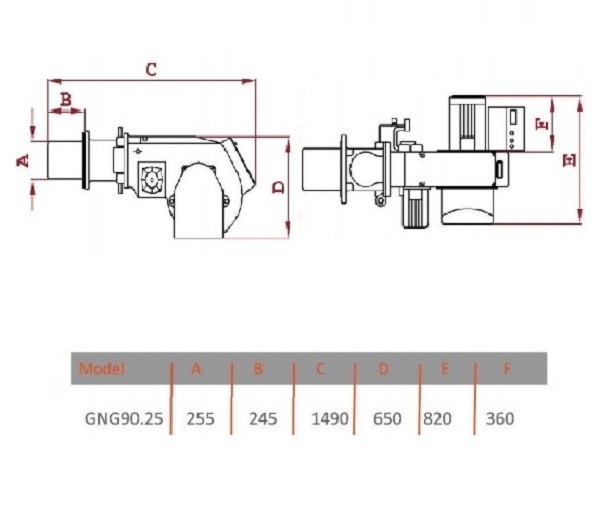 مشعل گازوئيل سوز گرم ایران مدل GNO 90/25-2