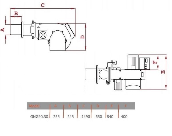مشعل گازوئيل سوز گرم ایران مدل GNO 90/30-2