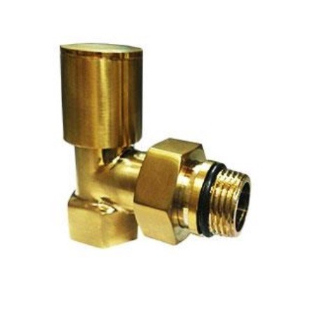 شیر رادیاتور طلایی گرد مات دکوراتیو HTM-1