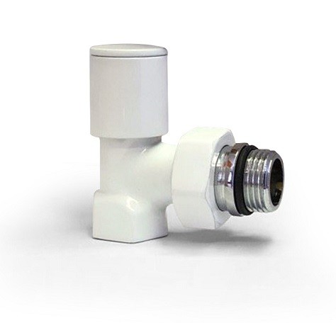 شیر رادیاتور سفید گرد دکوراتیو HTM-1