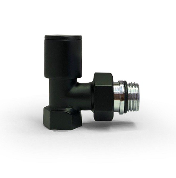 شیر رادیاتور مشکی گرد دکوراتیو HTM-1