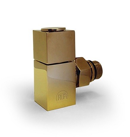 شیر رادیاتور طلایی فلت مات دکوراتیو HTM-1