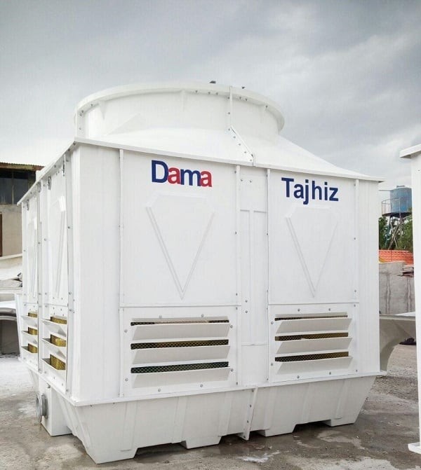 برج خنک کننده فایبرگلاس مکعبی 600 تن تبرید دماتجهیز-2