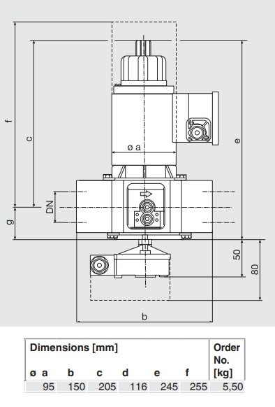 شیر برقی گاز تدریجی دنده ای دانگز"1/2 1-3