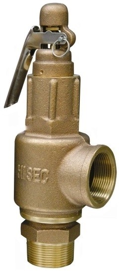 شیر اطمینان هایسک برنجی اهرم دار 10 بار "1/2-1