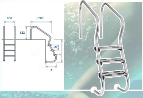 نردبان استخر فلکسینوکس سری Easy Access-3
