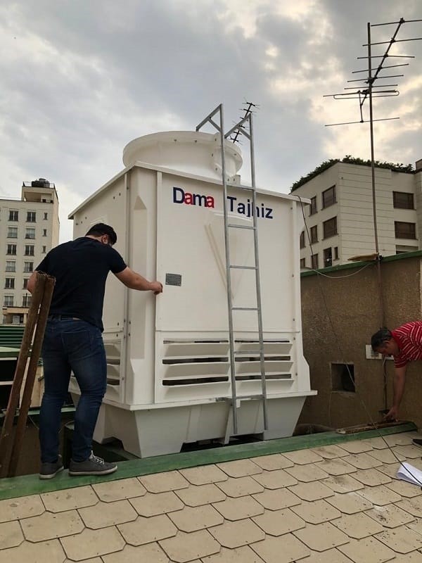 برج خنک کننده فایبرگلاس مکعبی 150 تن تبرید دماتجهیز-8