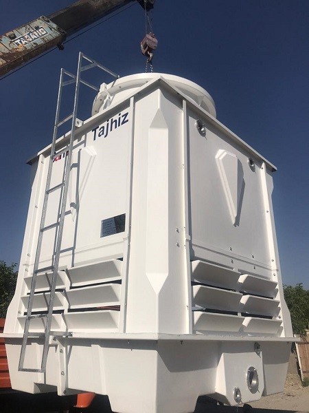 برج خنک کننده فایبرگلاس مکعبی 150 تن تبرید دماتجهیز-11