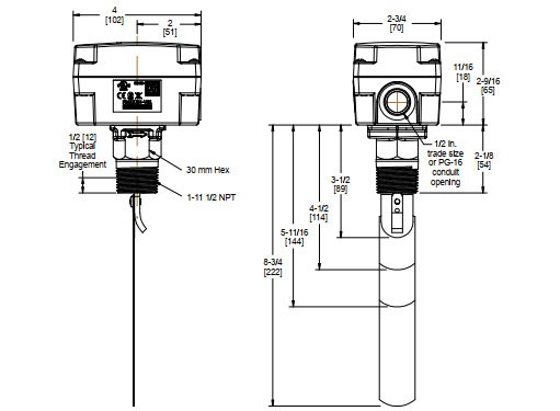 فلوسوئیچ آب پن جانسون کنترل مدل F261KAH-V01C-1