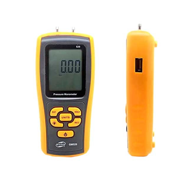 فشارسنج تفاضلی دیجیتال بنتک مدل GM520-4